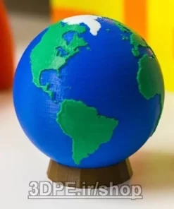 مدل3بعدی رنگی کره زمین