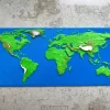 نقشه سه بعدی جهان