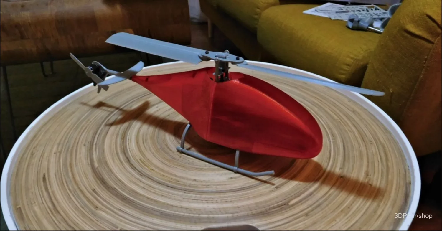 مدل آماده چاپ سه بعدی هلیکوپتر