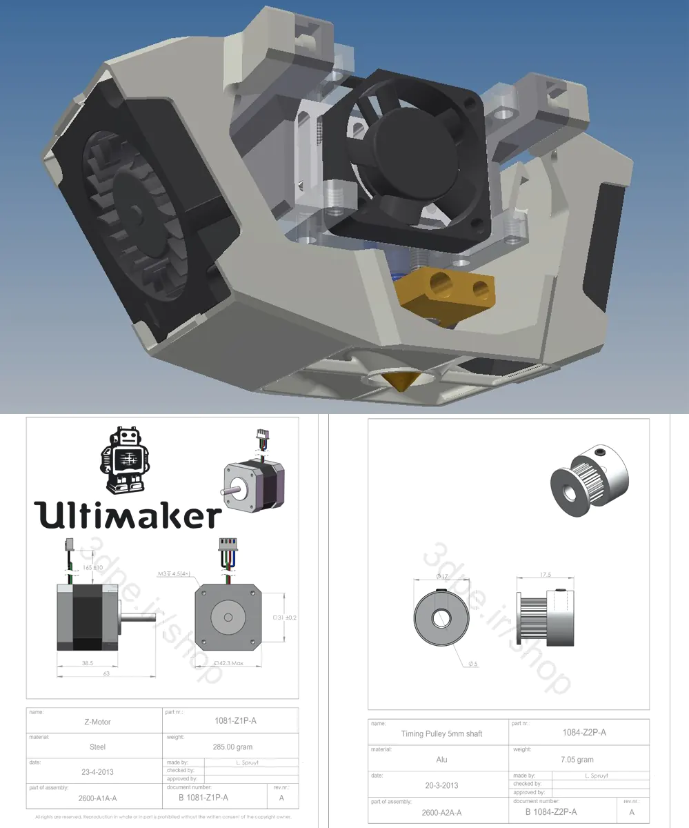 کیت ساخت پرینتر سه بعدی ultimaker