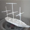 آبجکت سه بعدی کشتی بادبانی