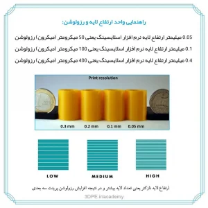 تنظیمات دقت چاپ