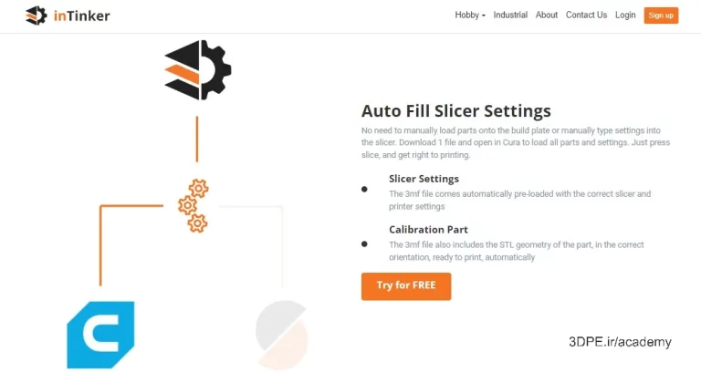 Auto Fill Slicer Settings with cura ultimaker - InTinker AI app 3d print