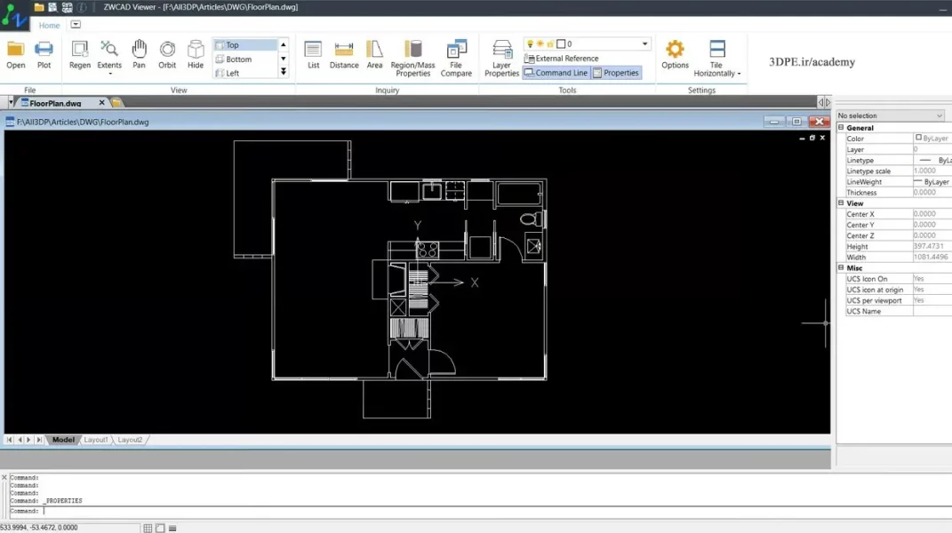 برنامه مشاهده نقشه مهندسی CAD
